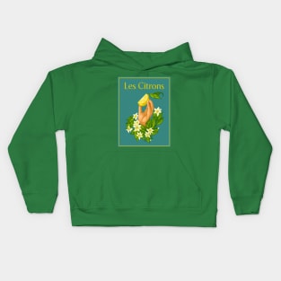 Les Citron Illustration - Lemon Citrus Design Kids Hoodie